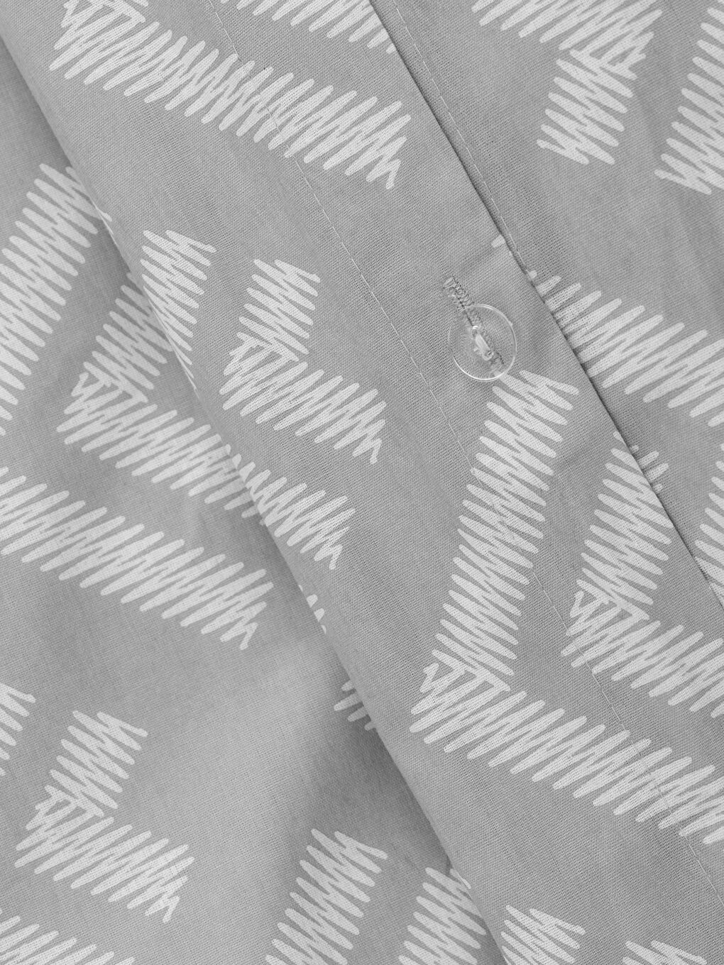 Double Oversized Cotton Patterned Duvet Cover Set-5