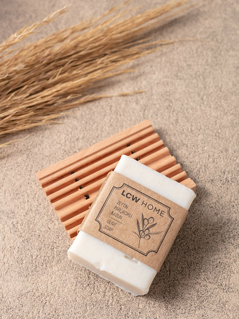 Zeytin Parçacıklı Kokulu Katı Sabun 85 g-1