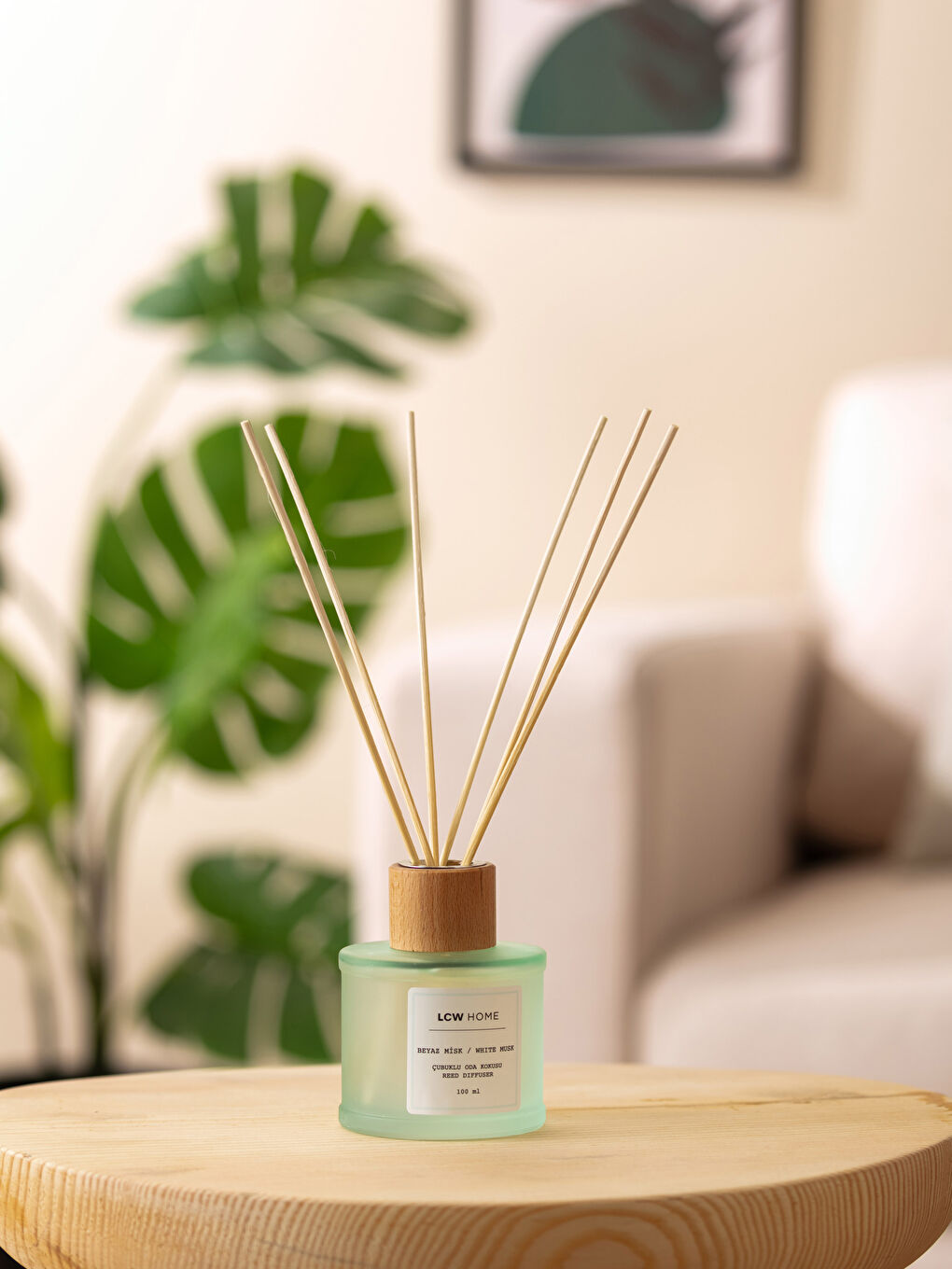 Yeşil Beyaz Misk Çubuklu Oda Kokusu 100 ml