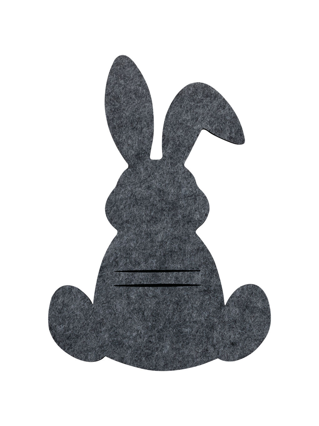 Porte-Couverts Décoratif Lapin en Feutre 29x20 Cm-4