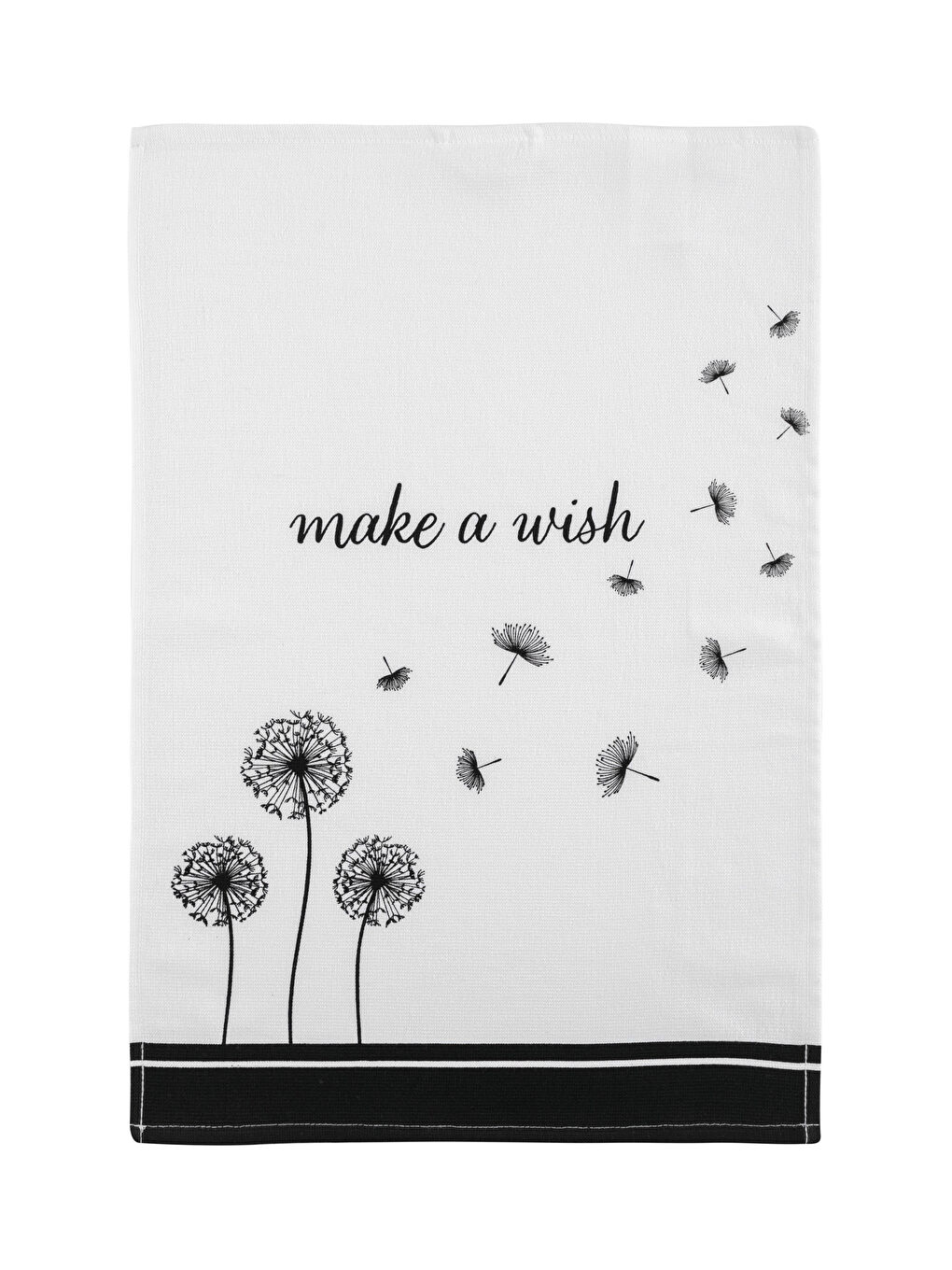 Siyah Pamuklu Baskılı Kurulama Bezi 40x60 cm-3