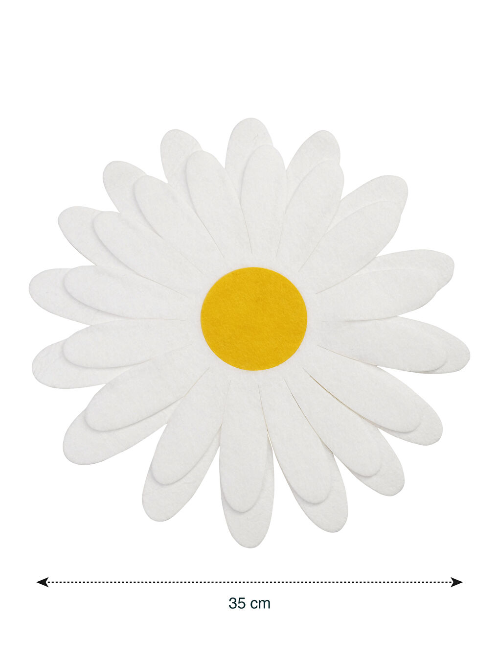 Papatya Görünümlü Keçe Supla 30x30 cm-2