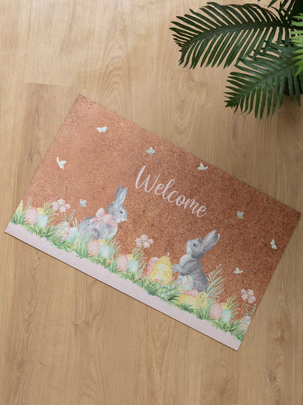 Paillasson Imprimé Lapin Pour Porte D'entrée 45x75 Cm