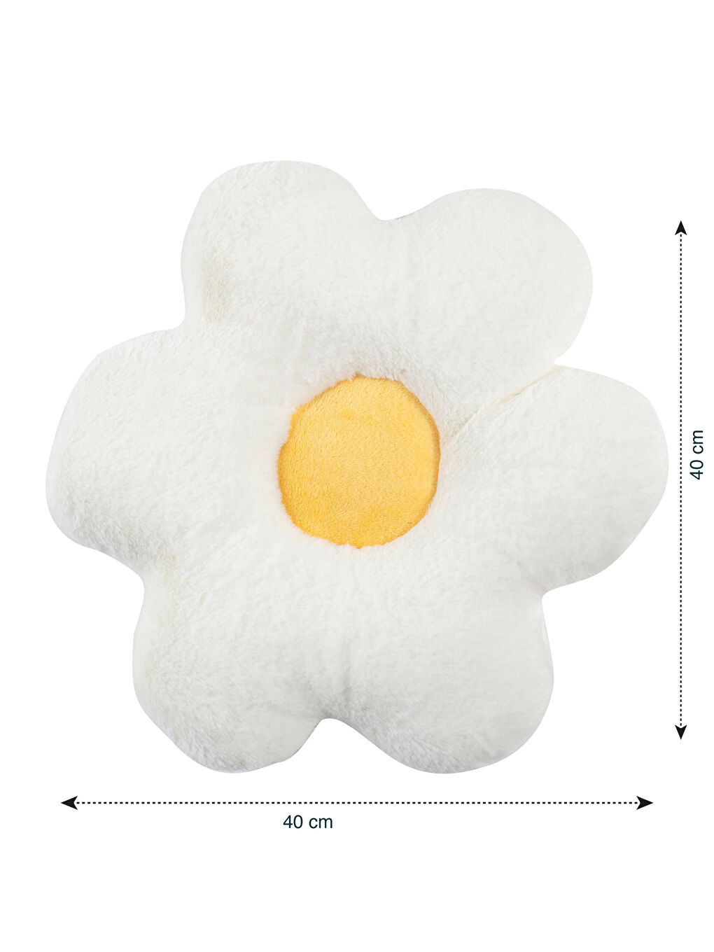 Velvet Daisy Filled Throw Pillow 35x35 Cm-2