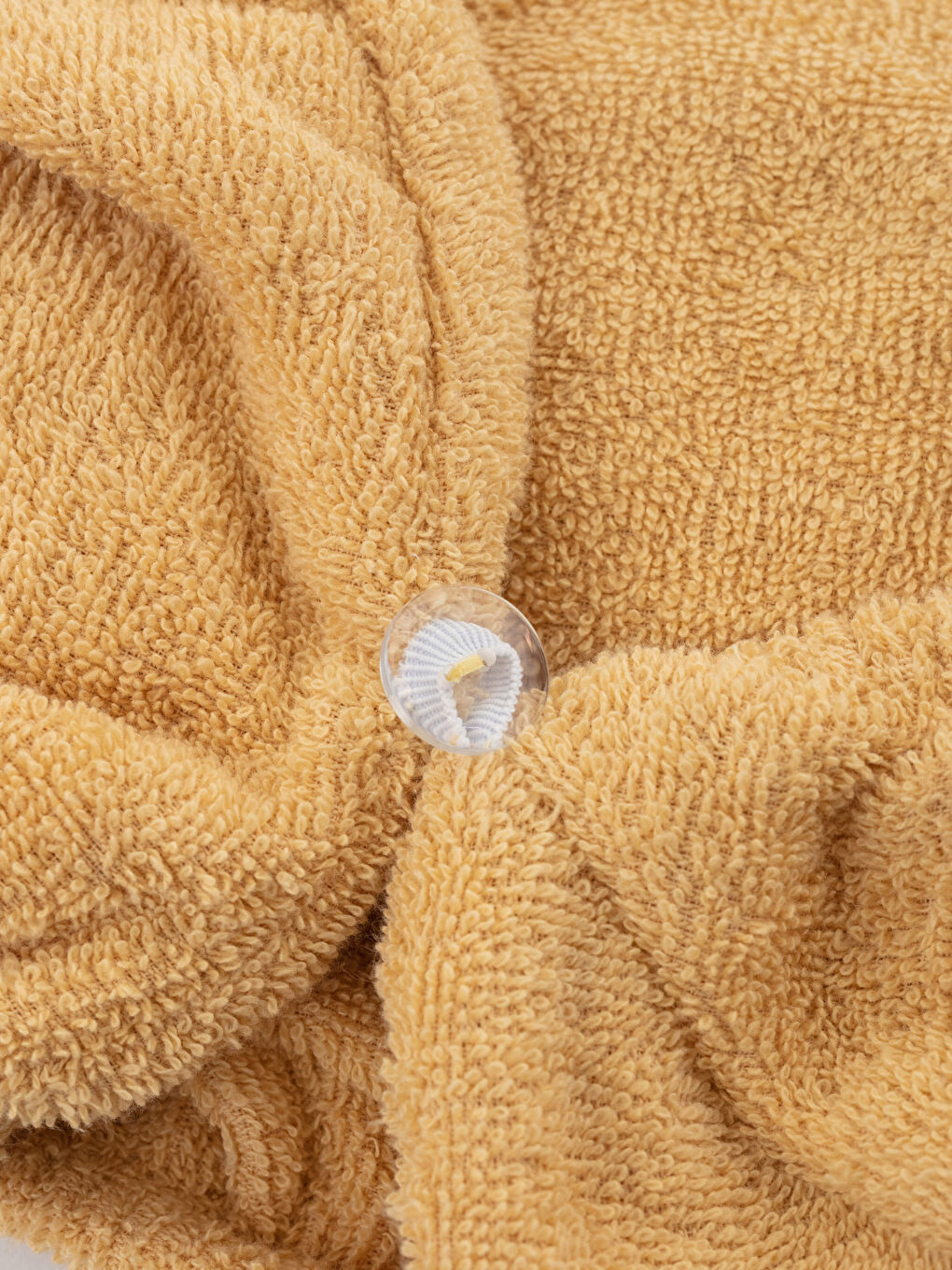 Sarı Kadın Düz Saç Havlusu-2