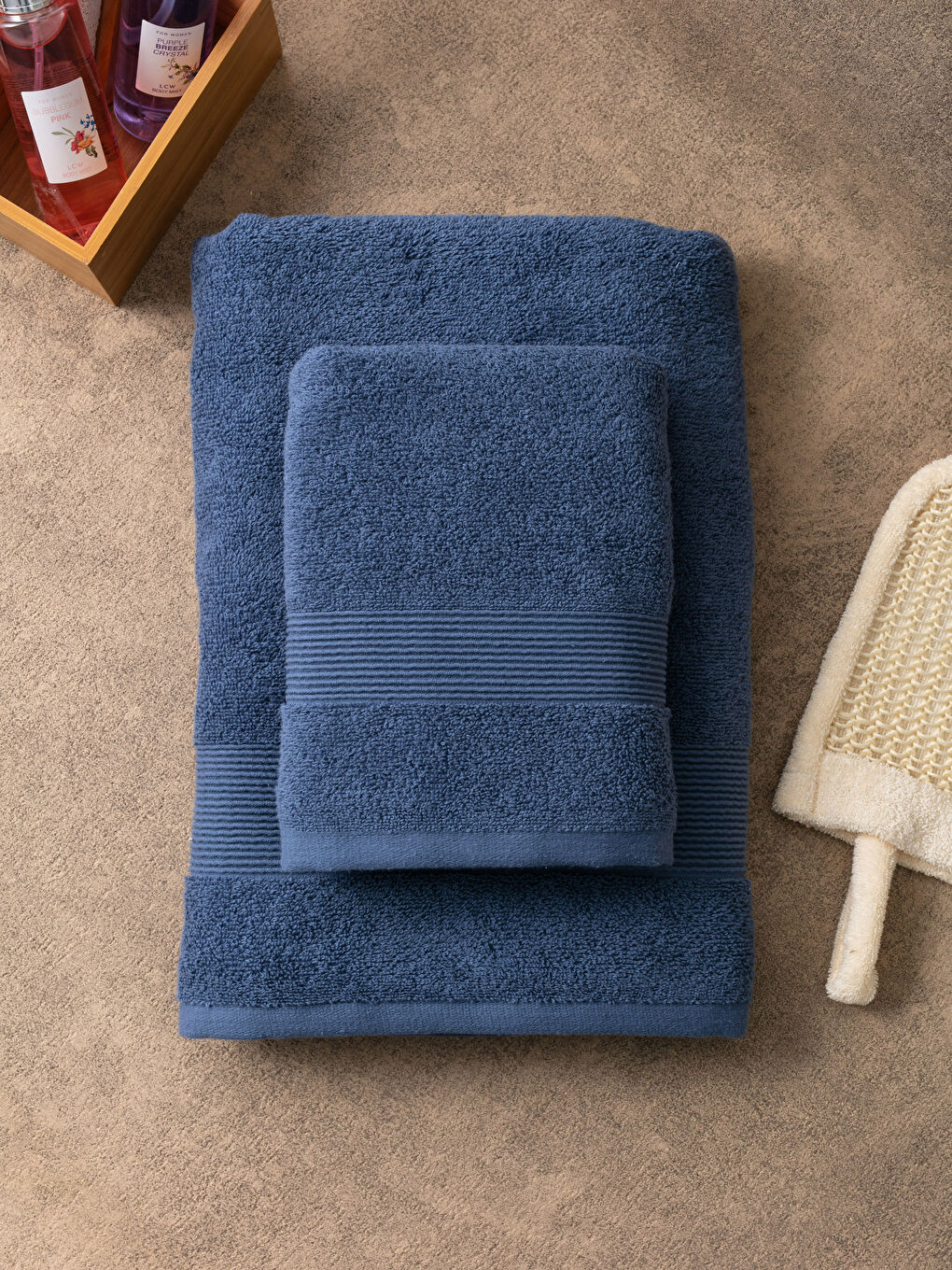 Women's Plain Bath Towel Set of 2-1
