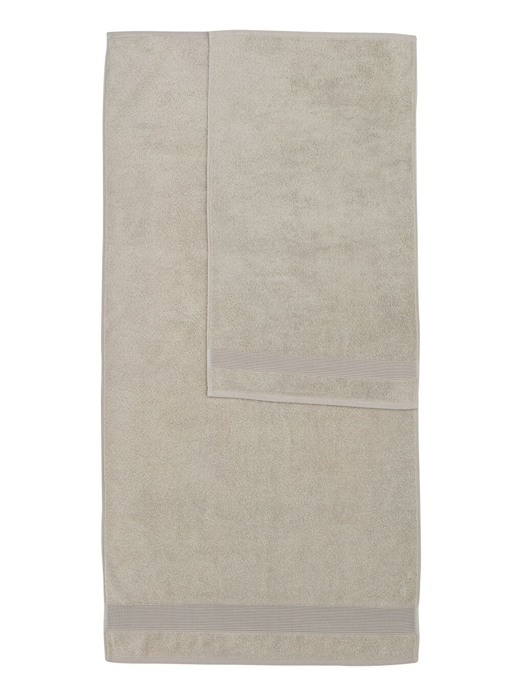 طقم مناشف حمام سادة للسيدات مكون من قطعتين-3