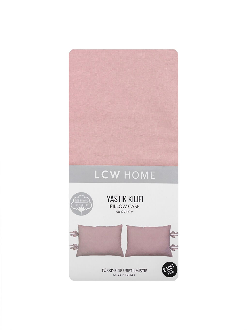 Cotton Plain Pillow Case 2 Pack 50x70 Cm-3