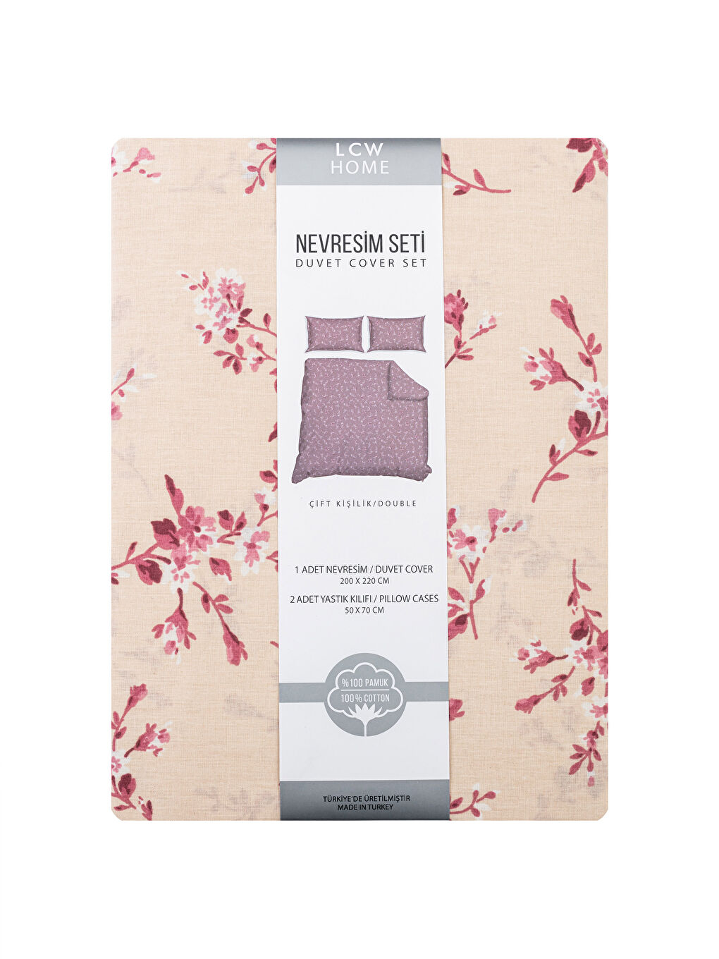 Patterned Double Duvet Cover Set-5