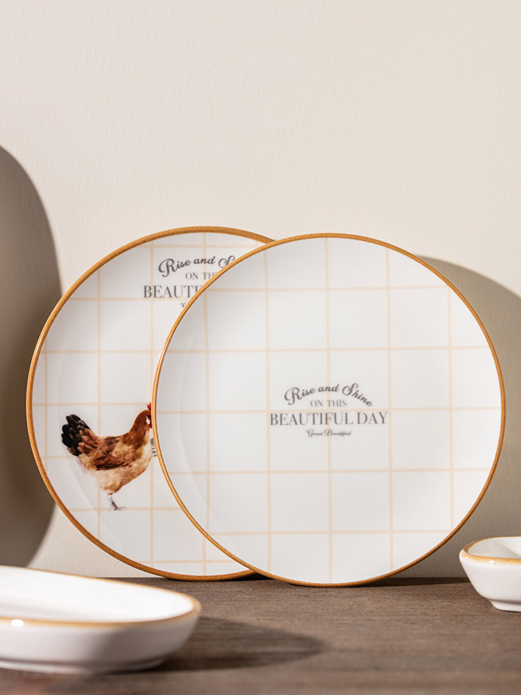 Karışık Baskılı Seramik Tabak 19 cm