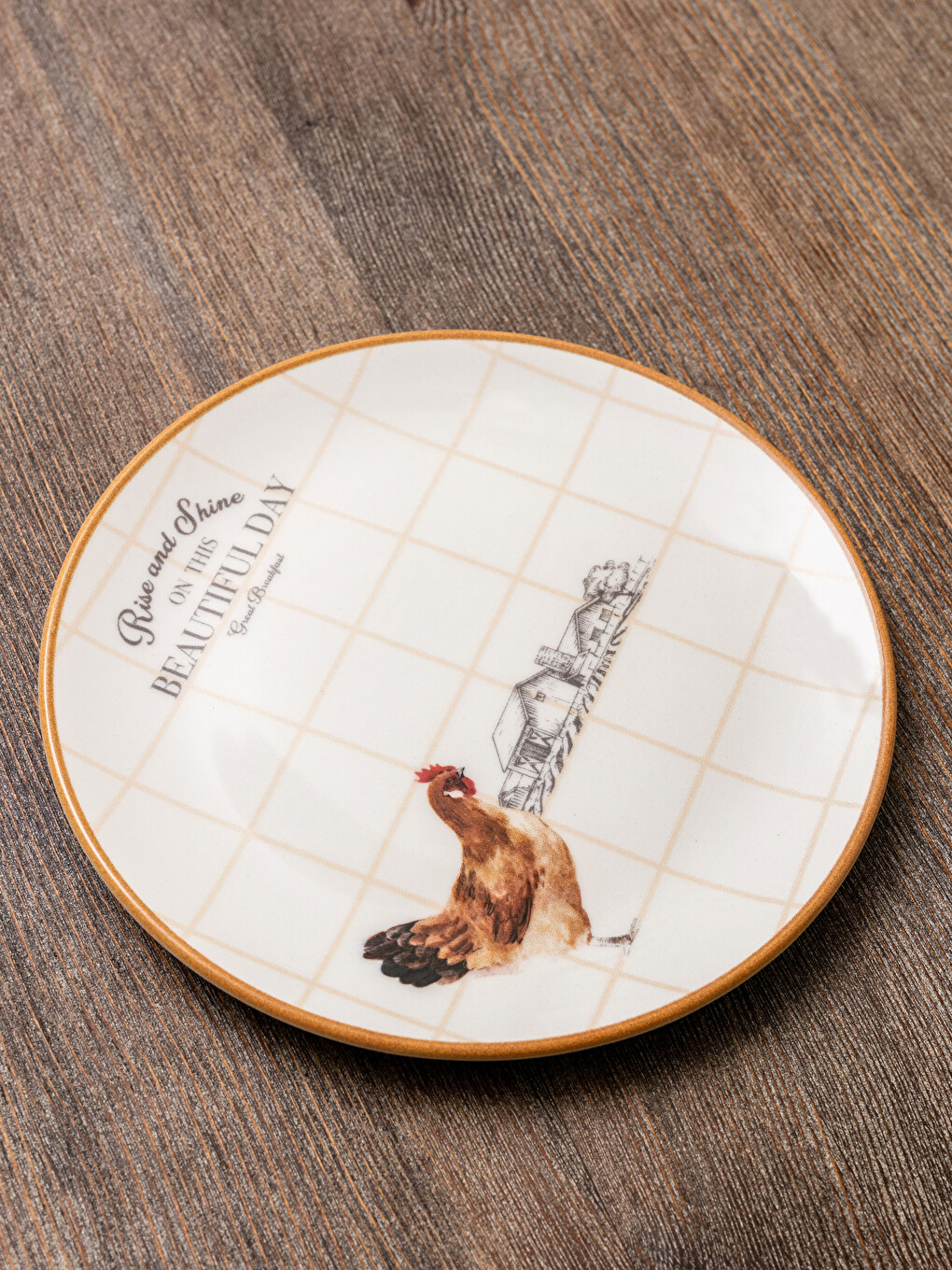Karışık Baskılı Seramik Tabak 19 cm-2