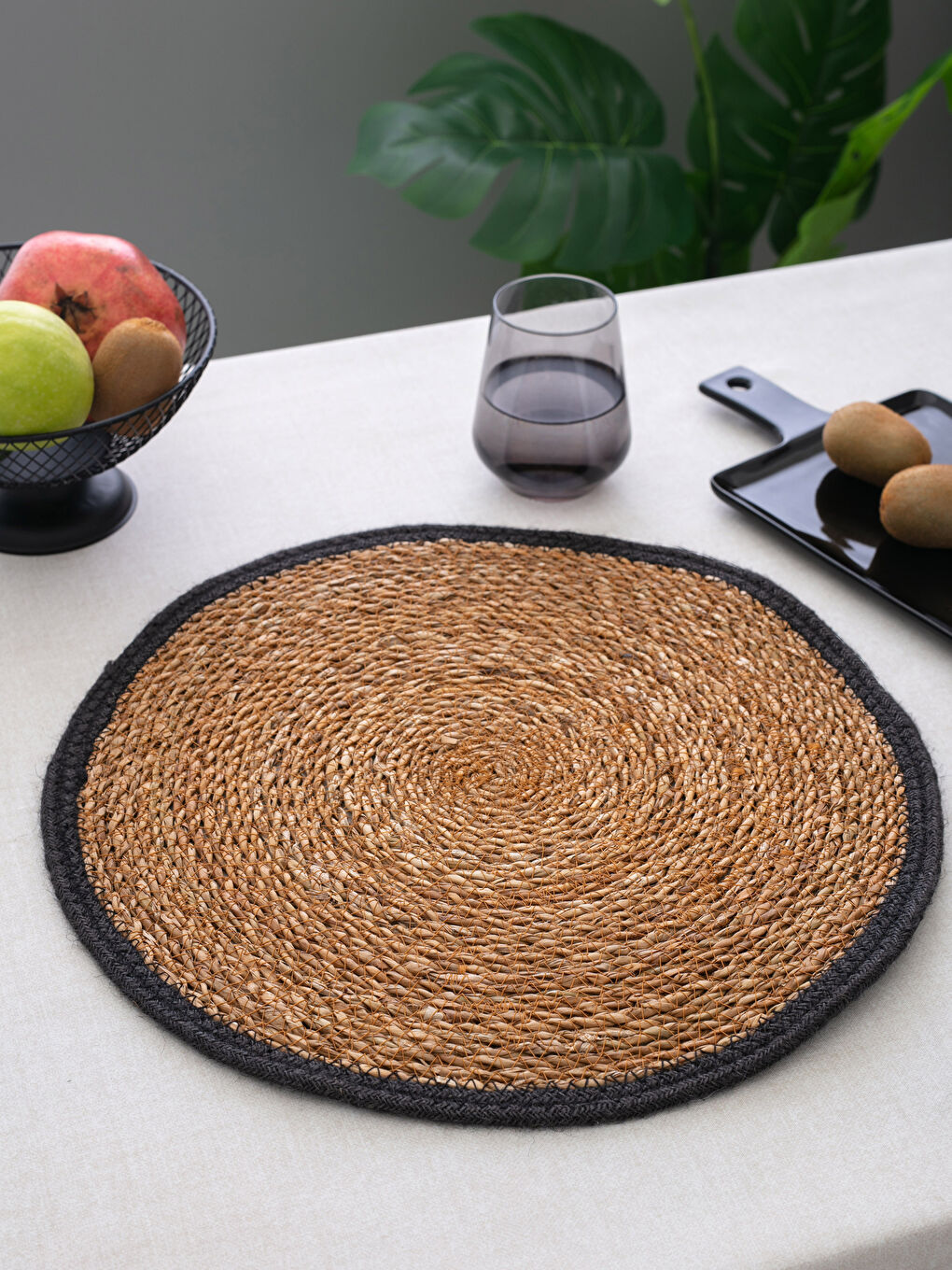 Round Color Block Mesh Placemat 40x40 Cm -S2EO10Z8-LQJ