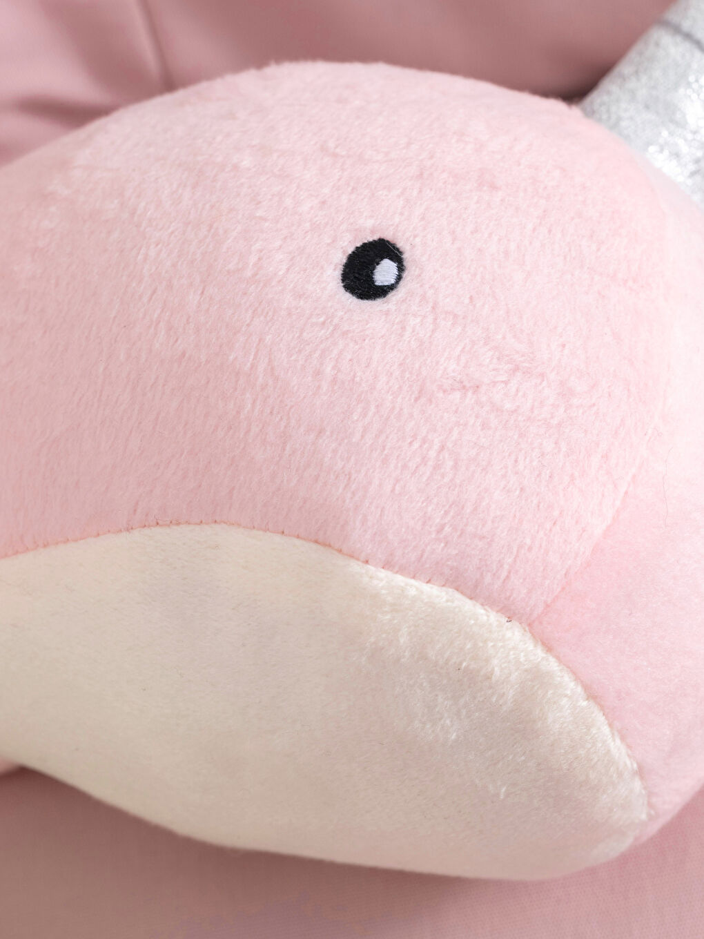 Plush Whale Filled Throw Pillow 25x16 Cm-1