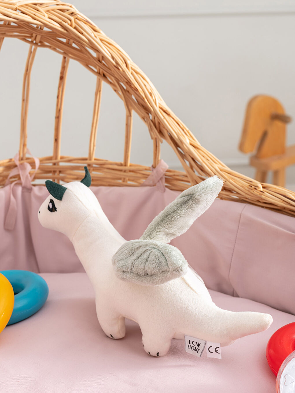 LCW HOME Plush Stuffed Dragon Baby Throw Pillow 29x16 Cm -S2EQ48Z1-LLY