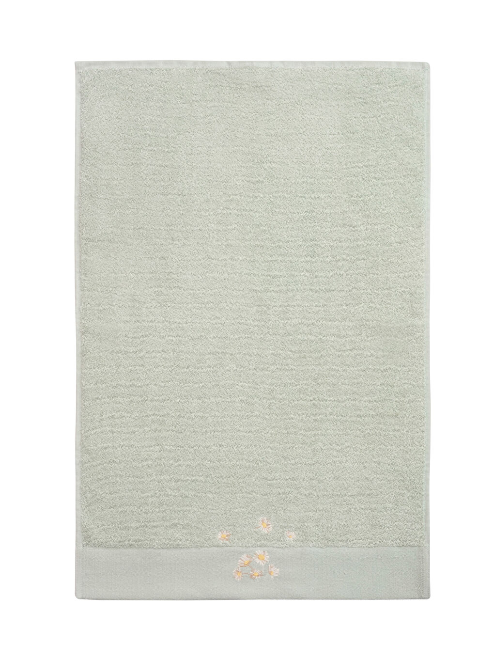 Gri Nakış Detaylı Yüz Havlusu 50x80 cm-3