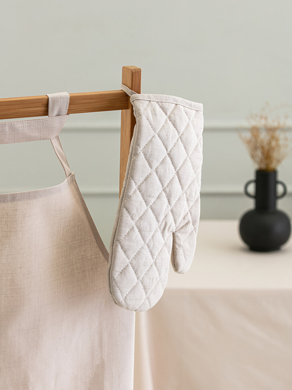 Linen Look Oven Glove