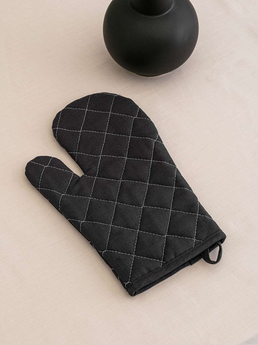 Antrasit Keten Görünümlü Fırın Eldiveni-1