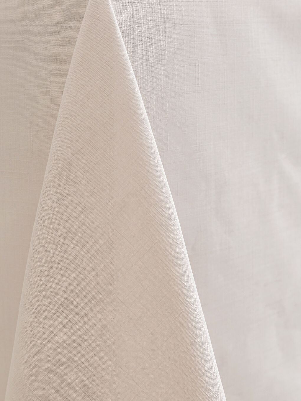 Bej Keten Görünümlü Masa Örtüsü 150x200 cm-1