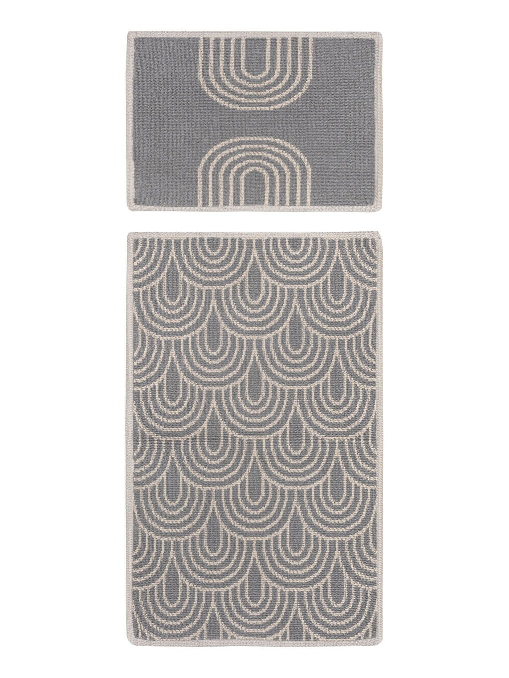 Cotton Patterned Bath Mat 2 Pieces-3