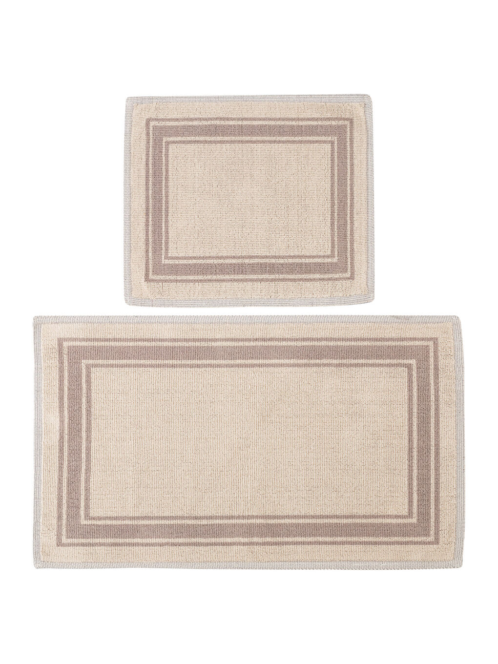 Cotton Patterned Bath Mat 2 Pieces-4