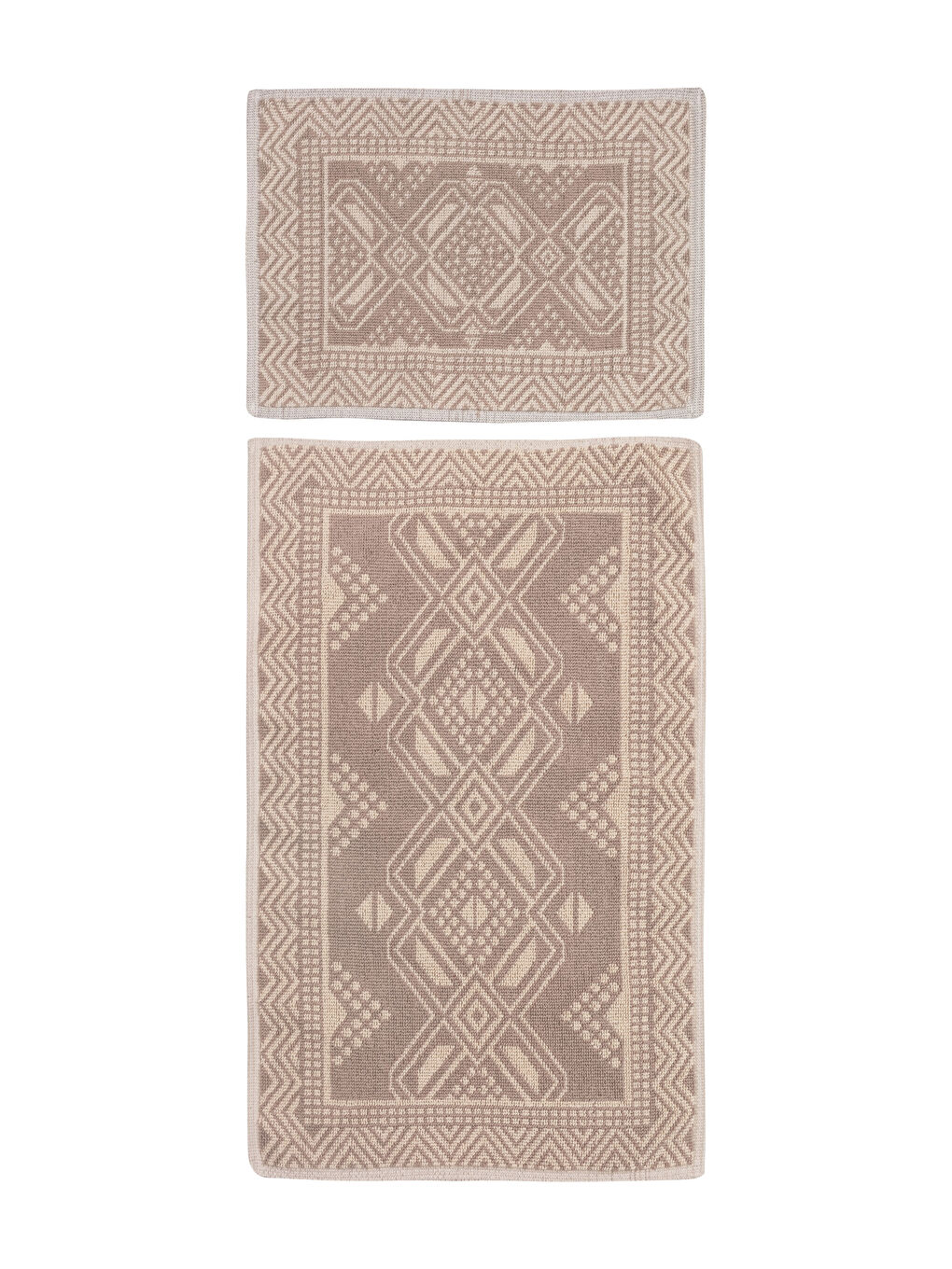 Cotton Patterned Bath Mat 2 Pieces -S2FC39Z8-LRA
