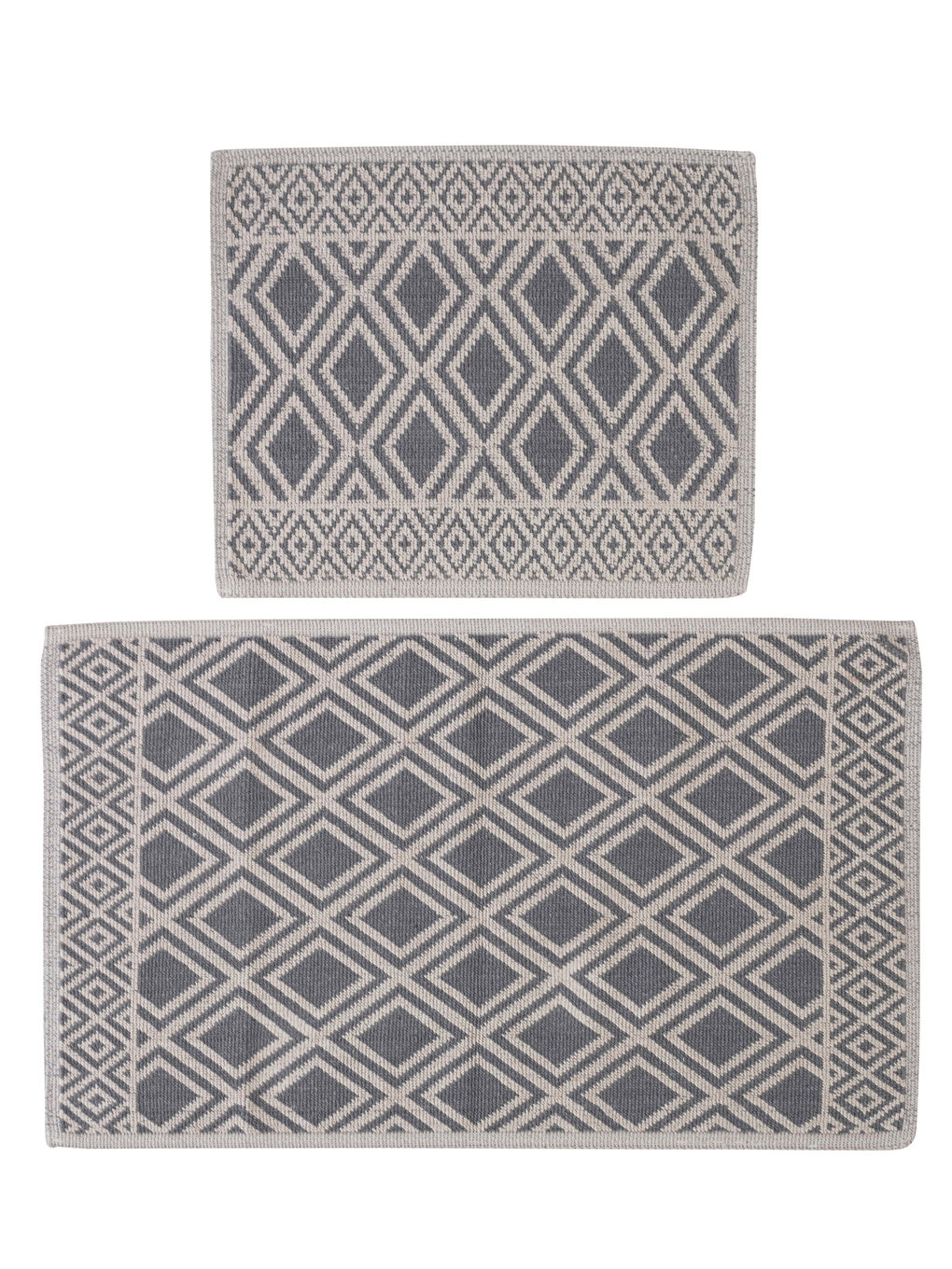 Cotton Patterned Bath Mat 2 Pieces-4
