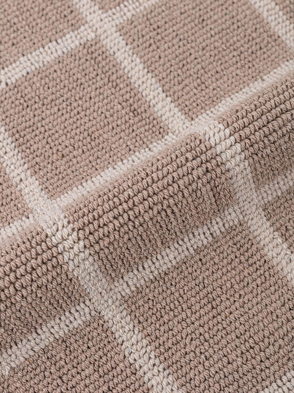 سجادة حمام قطن بنقشة هندسية - مجموعتين-1