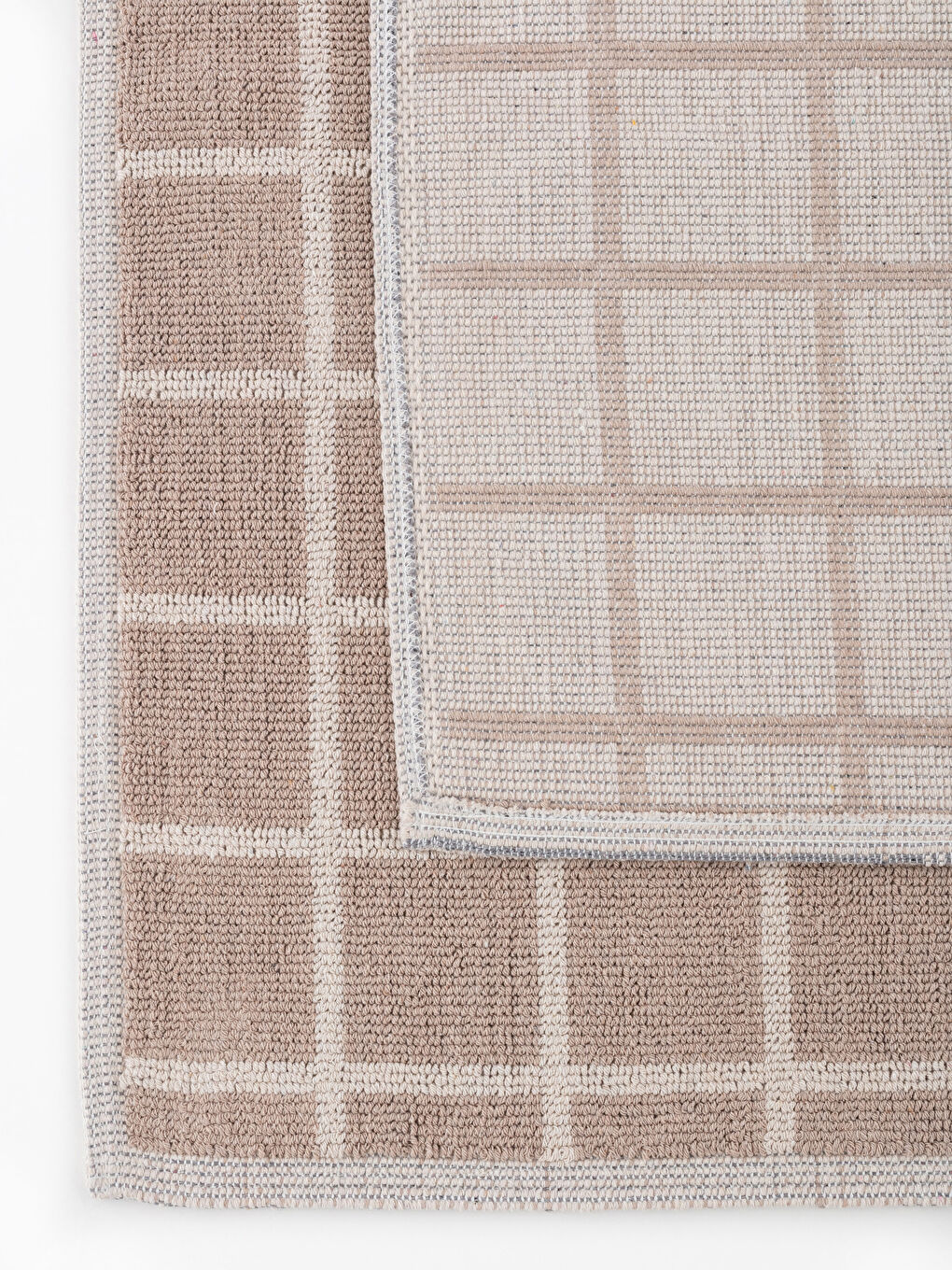 سجادة حمام قطن بنقشة هندسية - مجموعتين-2