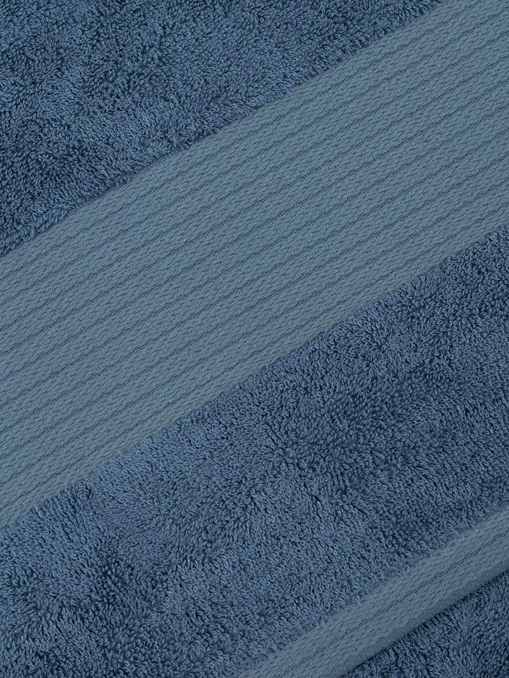 Mavi Düz Bambu Banyo Havlusu 70x140-2