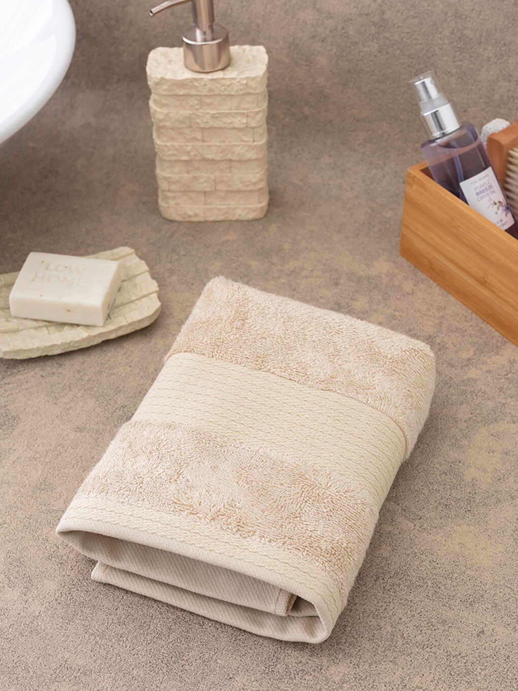 Serviette De Toilette Unie En Bambou 50x80 Cm