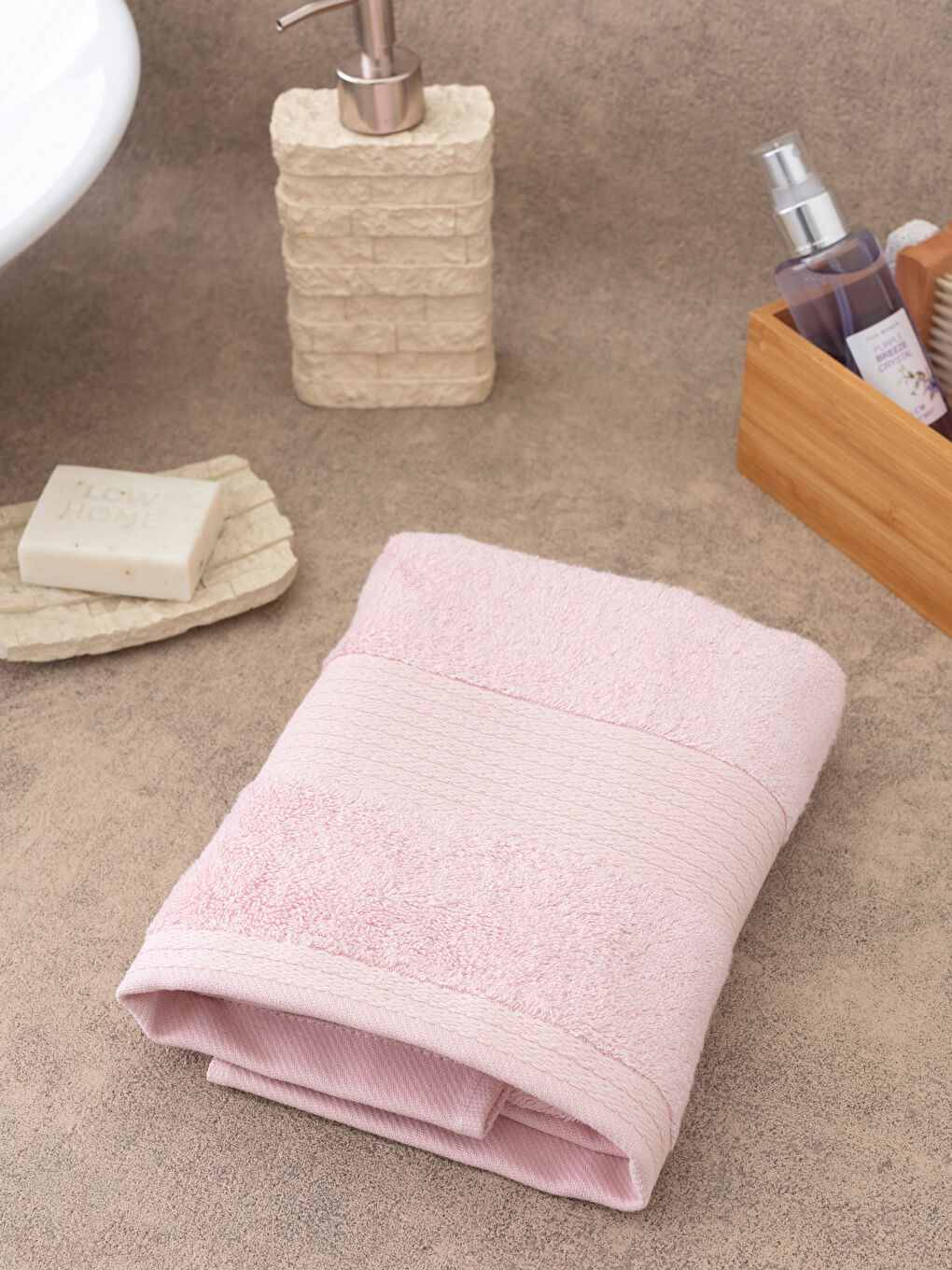 Plain Bamboo Face Towel 50x80 Cm