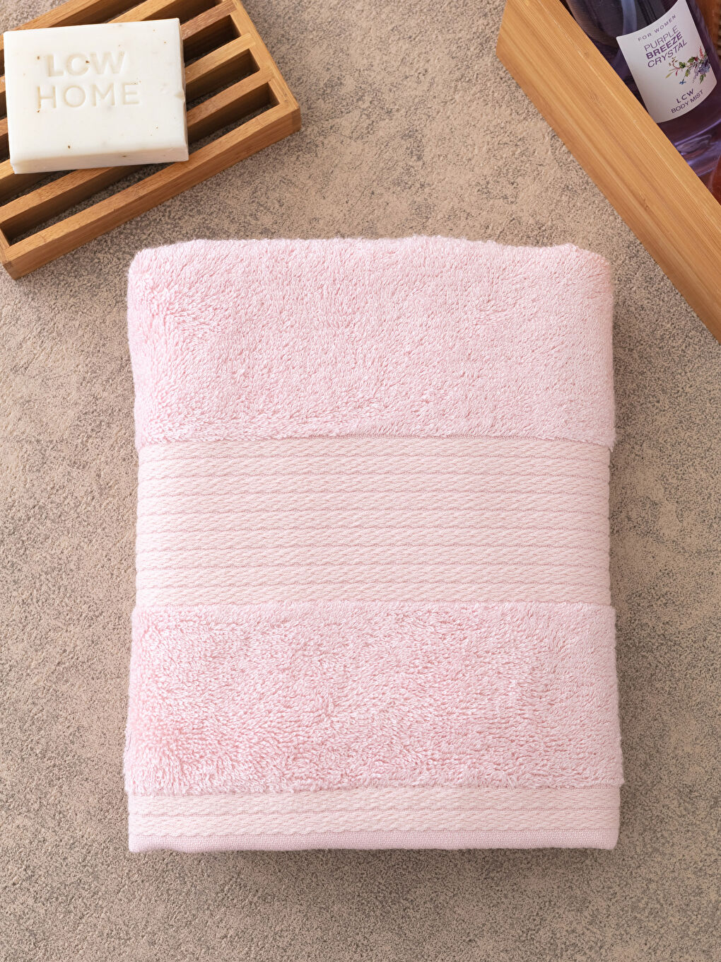Plain Bamboo Face Towel 50x80 Cm-1