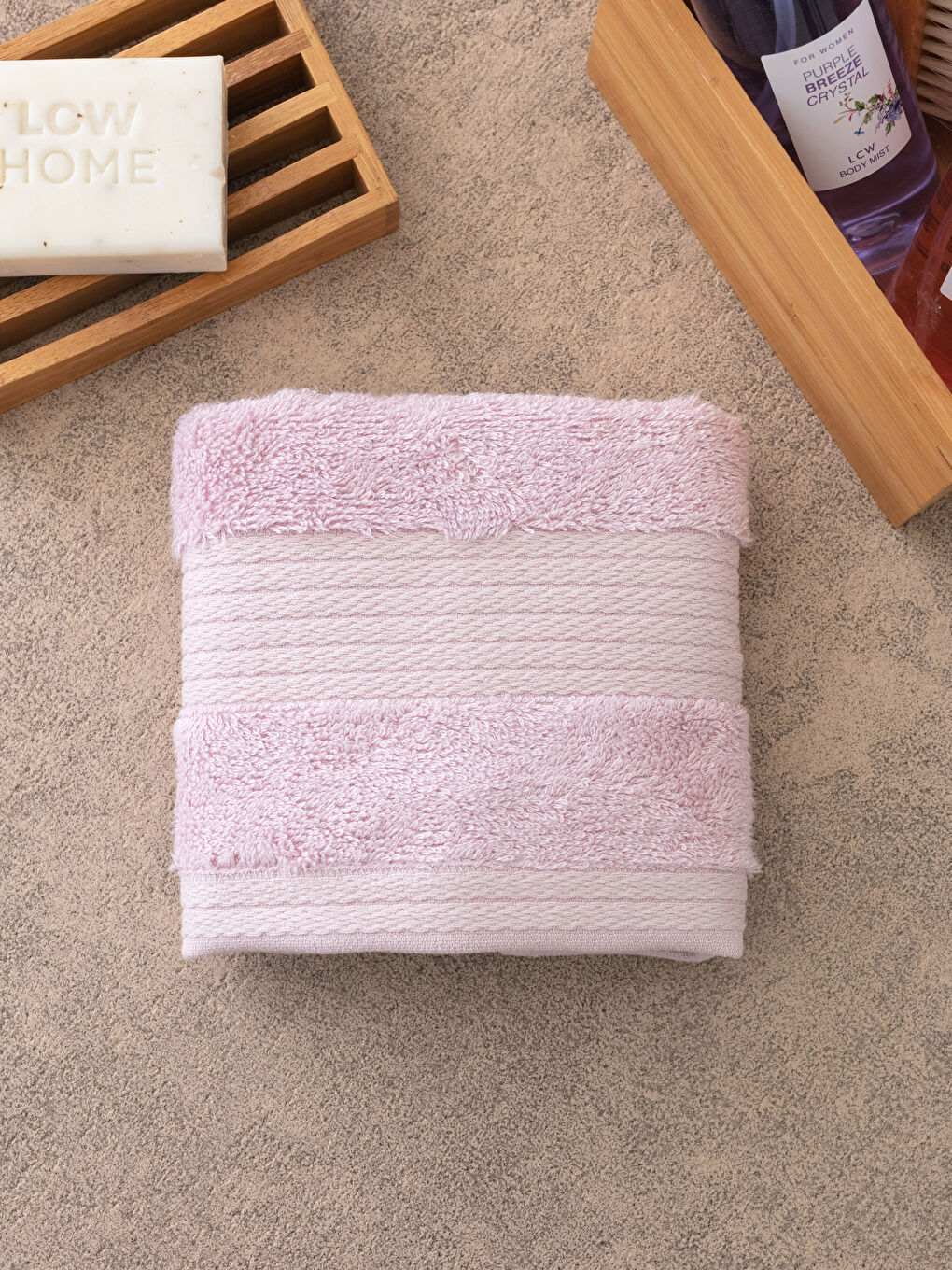 Serviette d'invité en bambou uni 30x50 cm-1