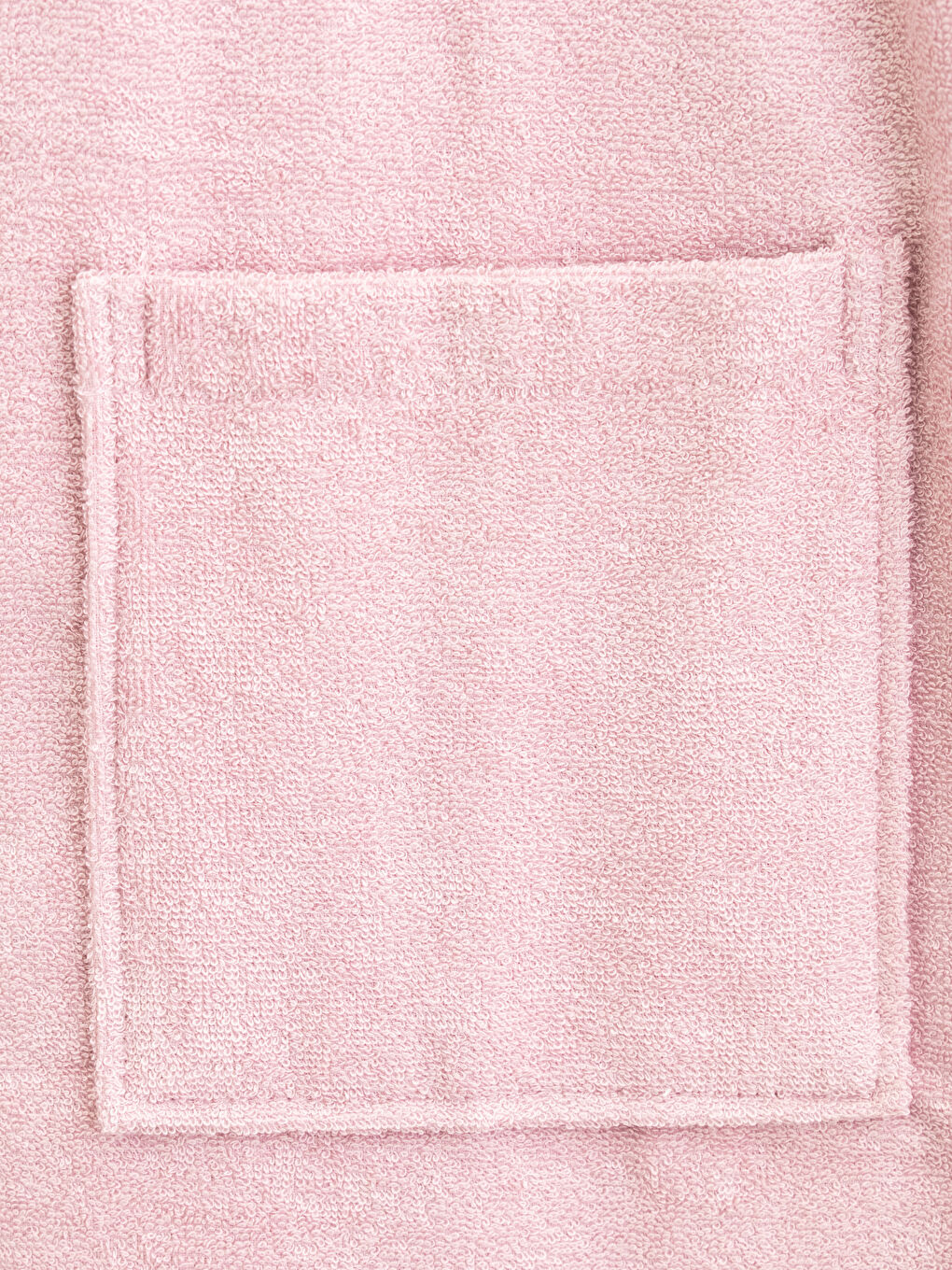 Lila Düz Uzun V Yaka Bambu Kadın Bornoz-3