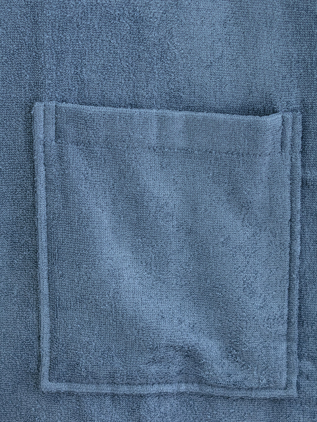 Halat de baie simplu lung cu decolteu în V din bambus pentru bărbați-3