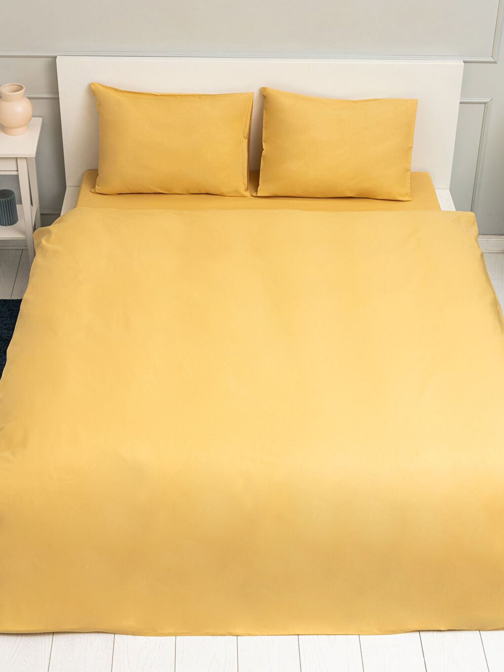 Double Plain Cotton Duvet Cover Set -S2FF07Z8-EDY