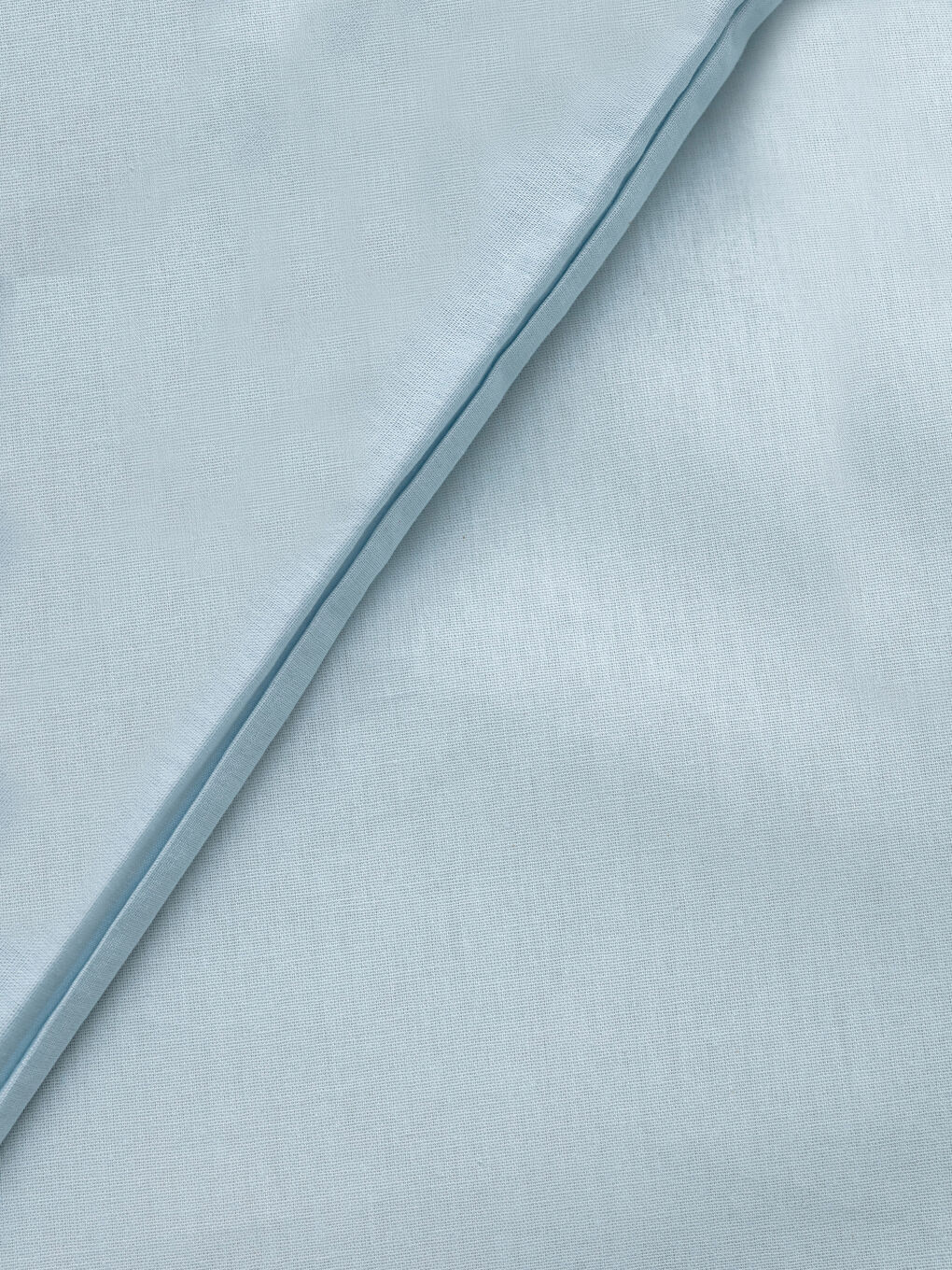 Mavi Çift Kişilik Düz Pamuklu Nevresim Takımı-4