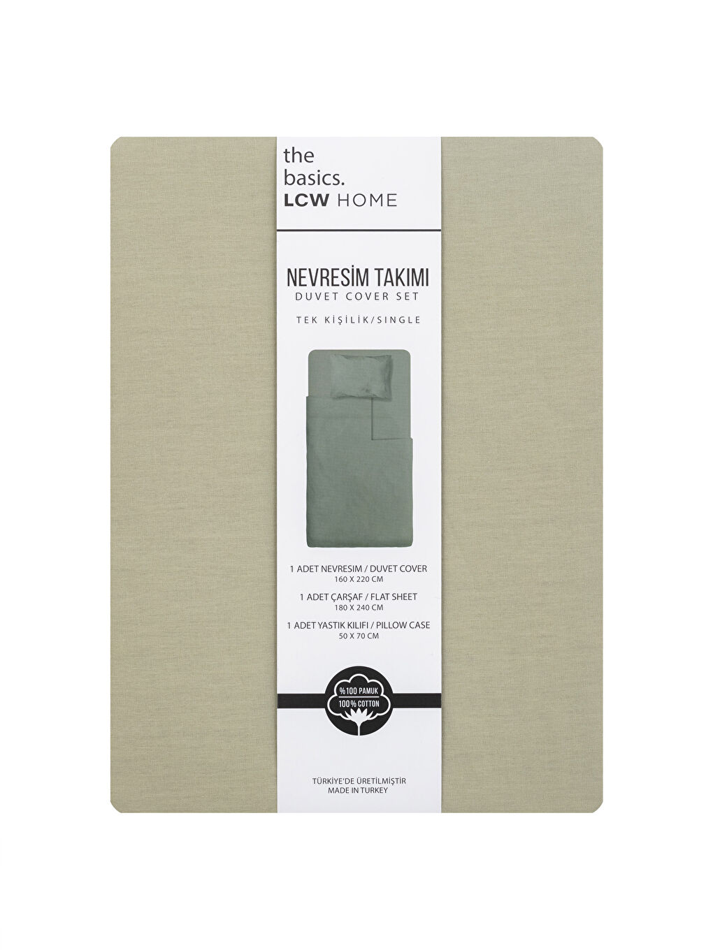 Single Plain Cotton Duvet Cover Set -S2FF09Z8-S3L