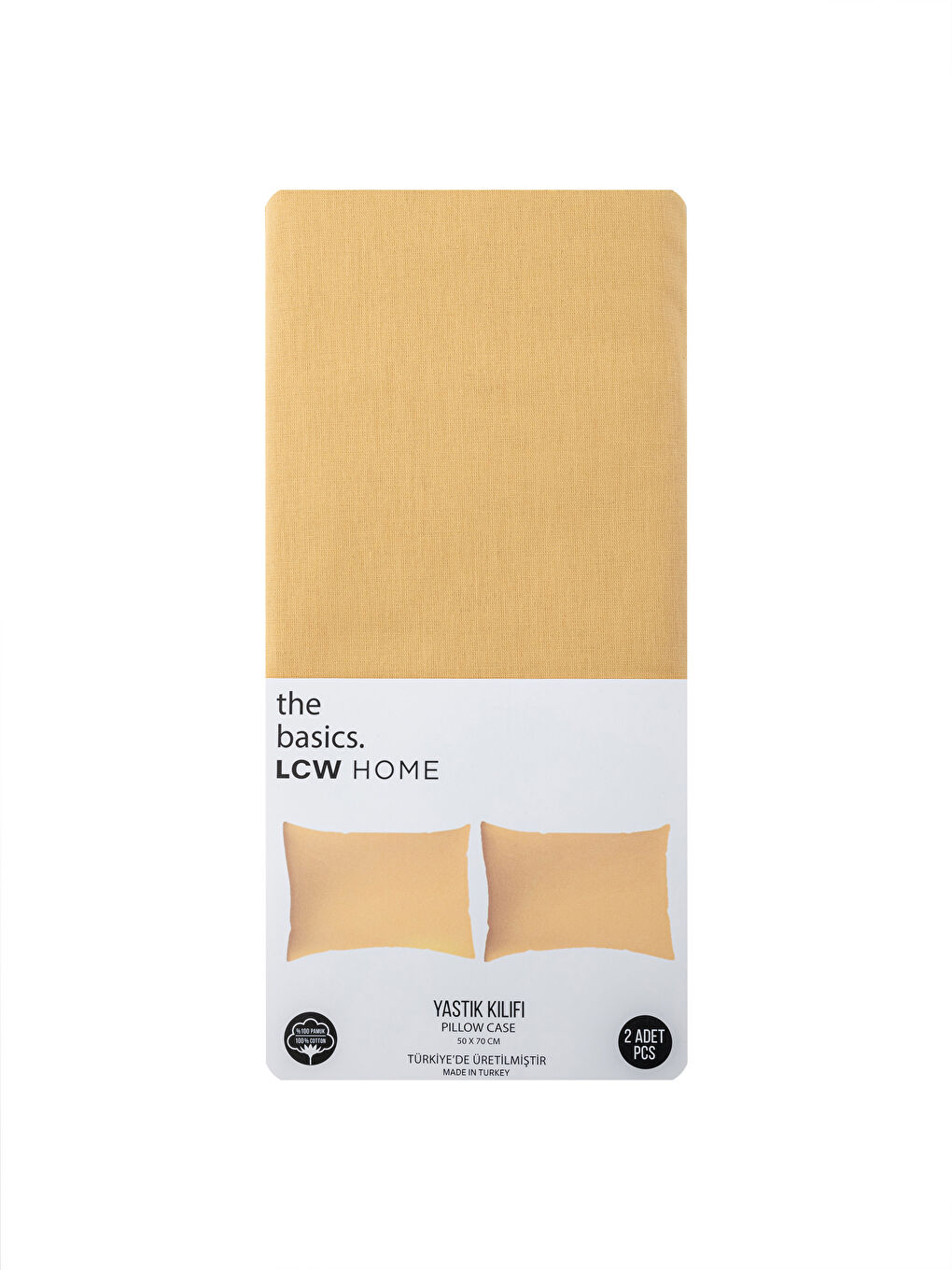 Lot de 2 Taies d'Oreiller en Coton Uni 50x70 cm-3