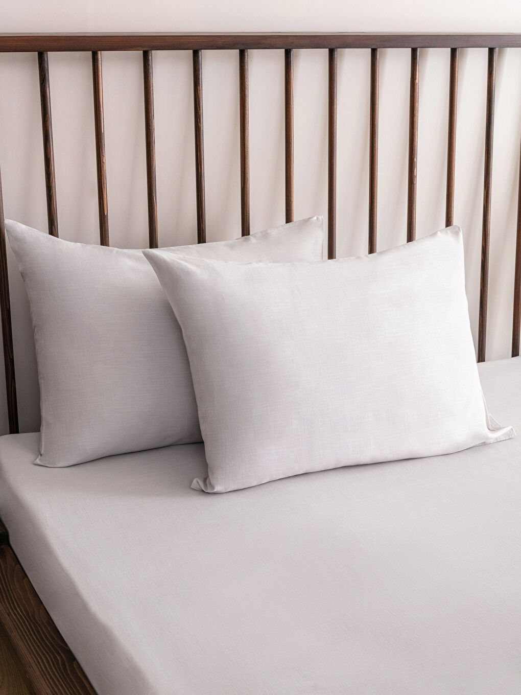 Antrasit Düz Pamuklu Keten Görünümlü Çift Kişilik Nevresim Takımı-2