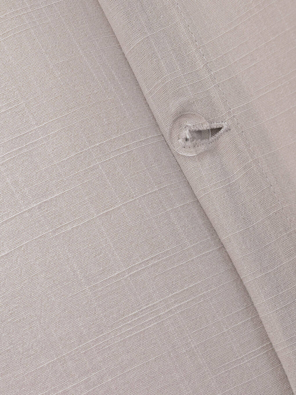 Antrasit Düz Pamuklu Keten Görünümlü Çift Kişilik Nevresim Takımı-6