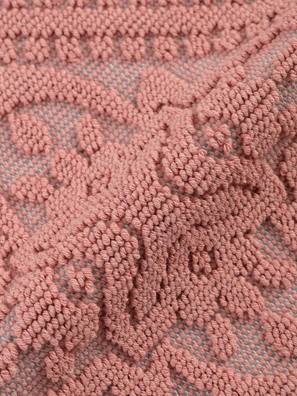 Cotton Patterned Bath Mat 2 Pieces-1