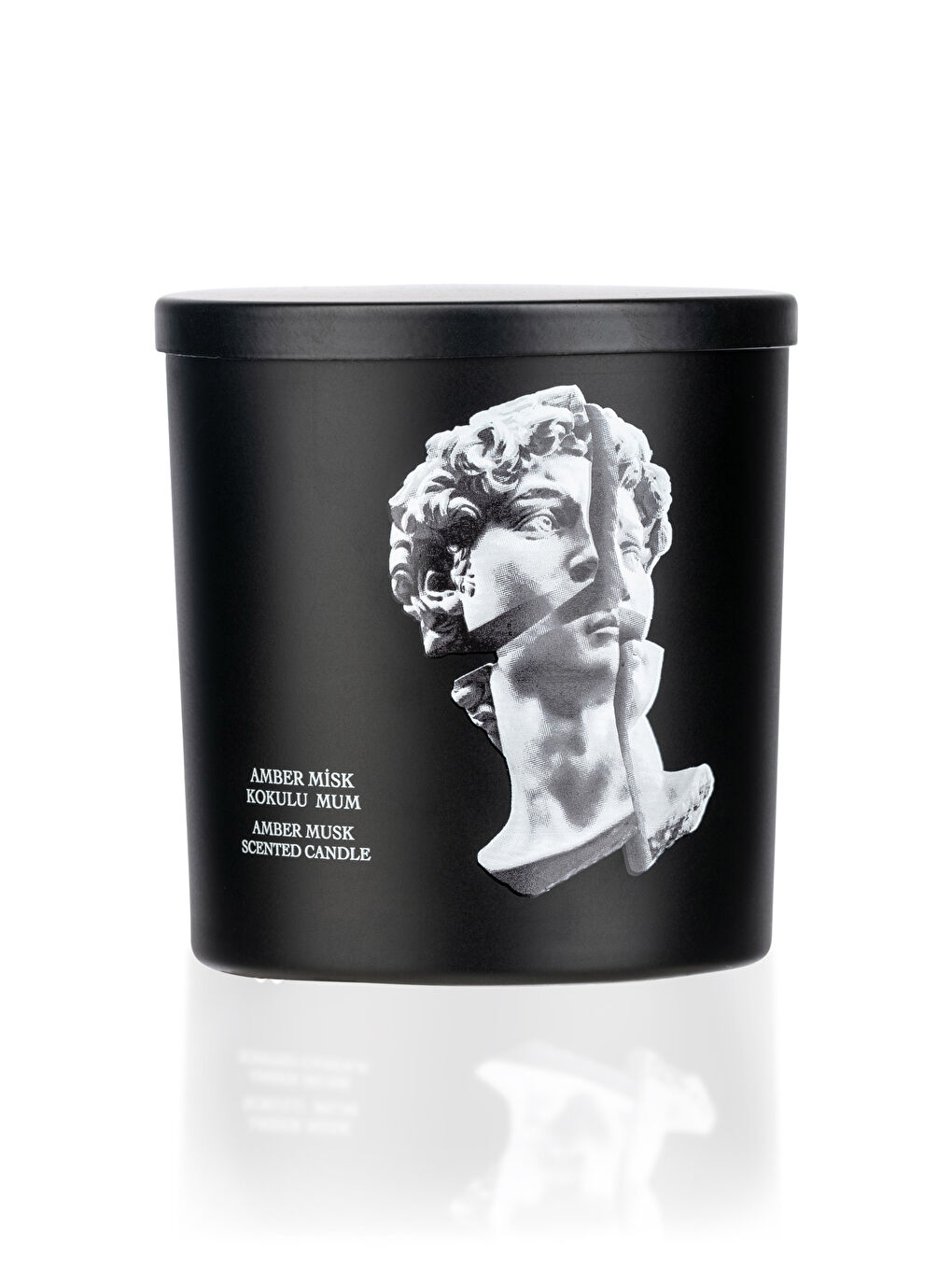 شمعة زجاجية معطرة بمسك العنبر 190 جرام-4