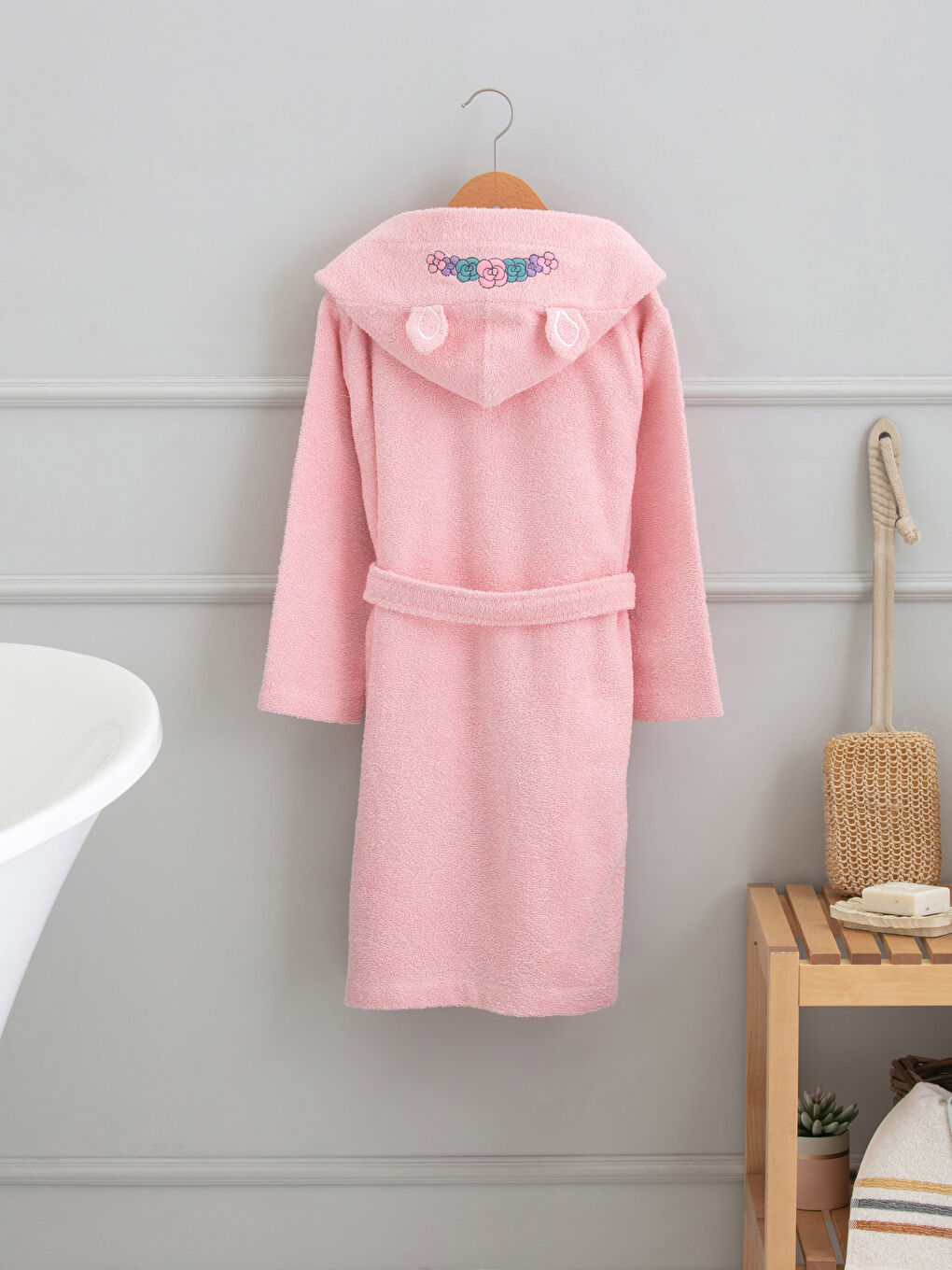 LOL Licensed Long Hooded Girl's Bathrobe-1