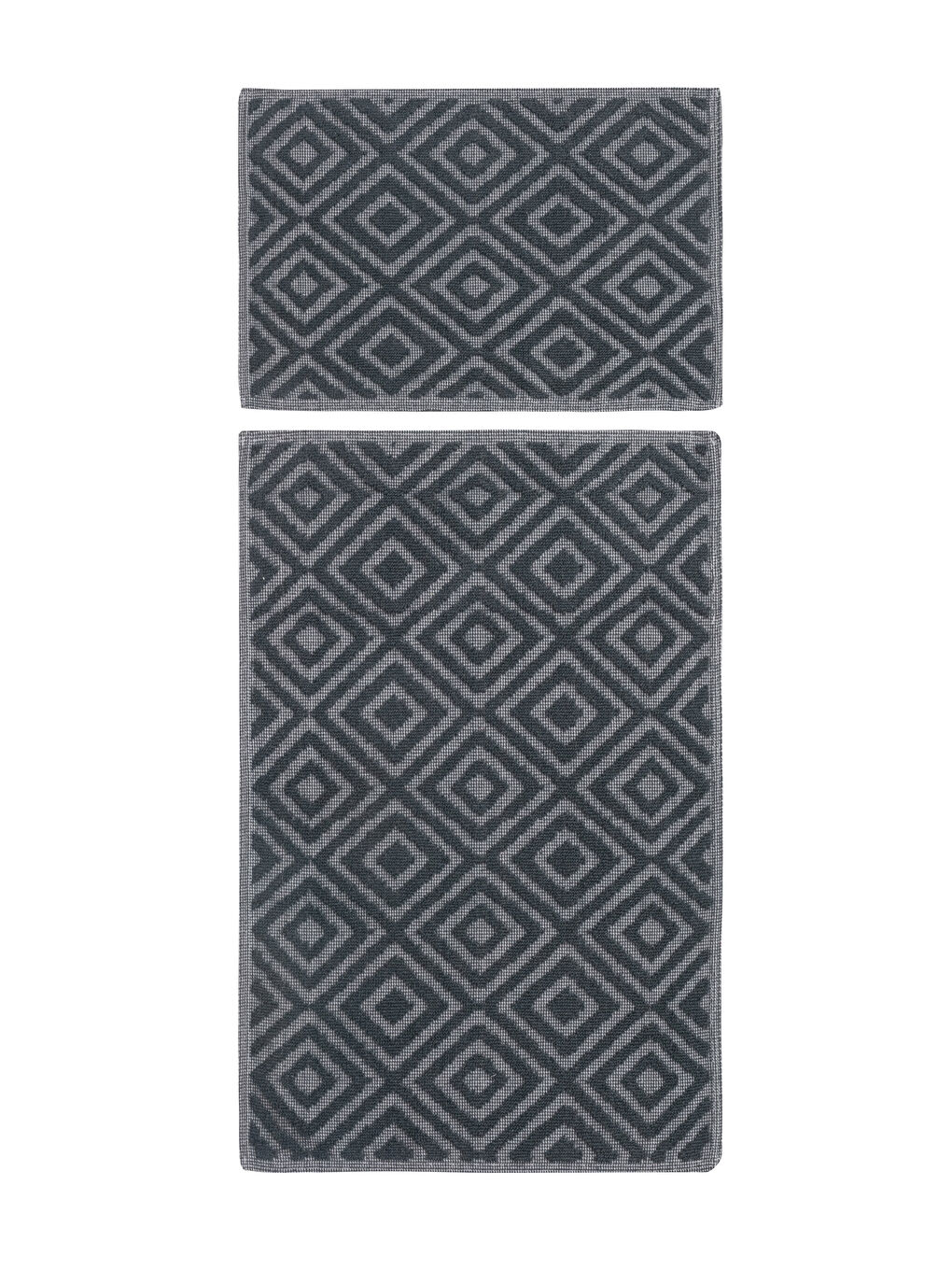 Tapis de Bain Imprimé en Coton Lot de 2-3