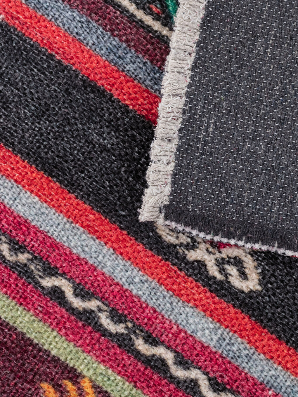 Karışık Etnik Desenli Halı 80x150 cm-1