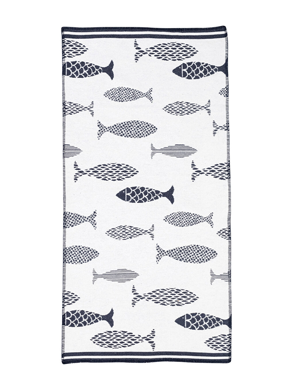 Fish Patterned Rug 70x140 Cm-6