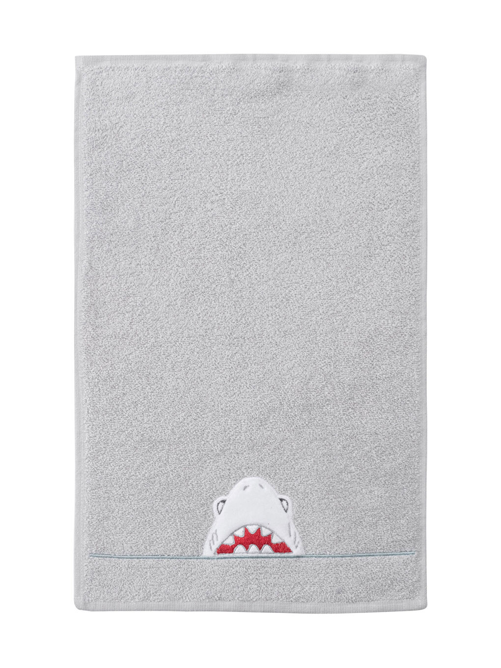 Gri Nakış Detaylı Çocuk El Havlusu 30x50 cm-3