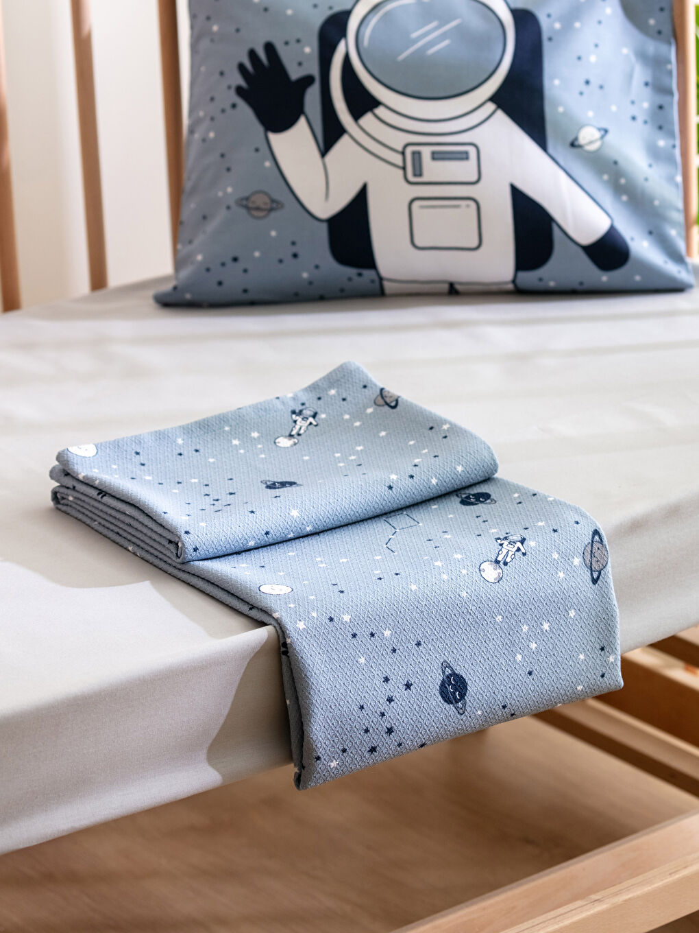 Gemustertes Baumwoll-Baby-Piqué-Set