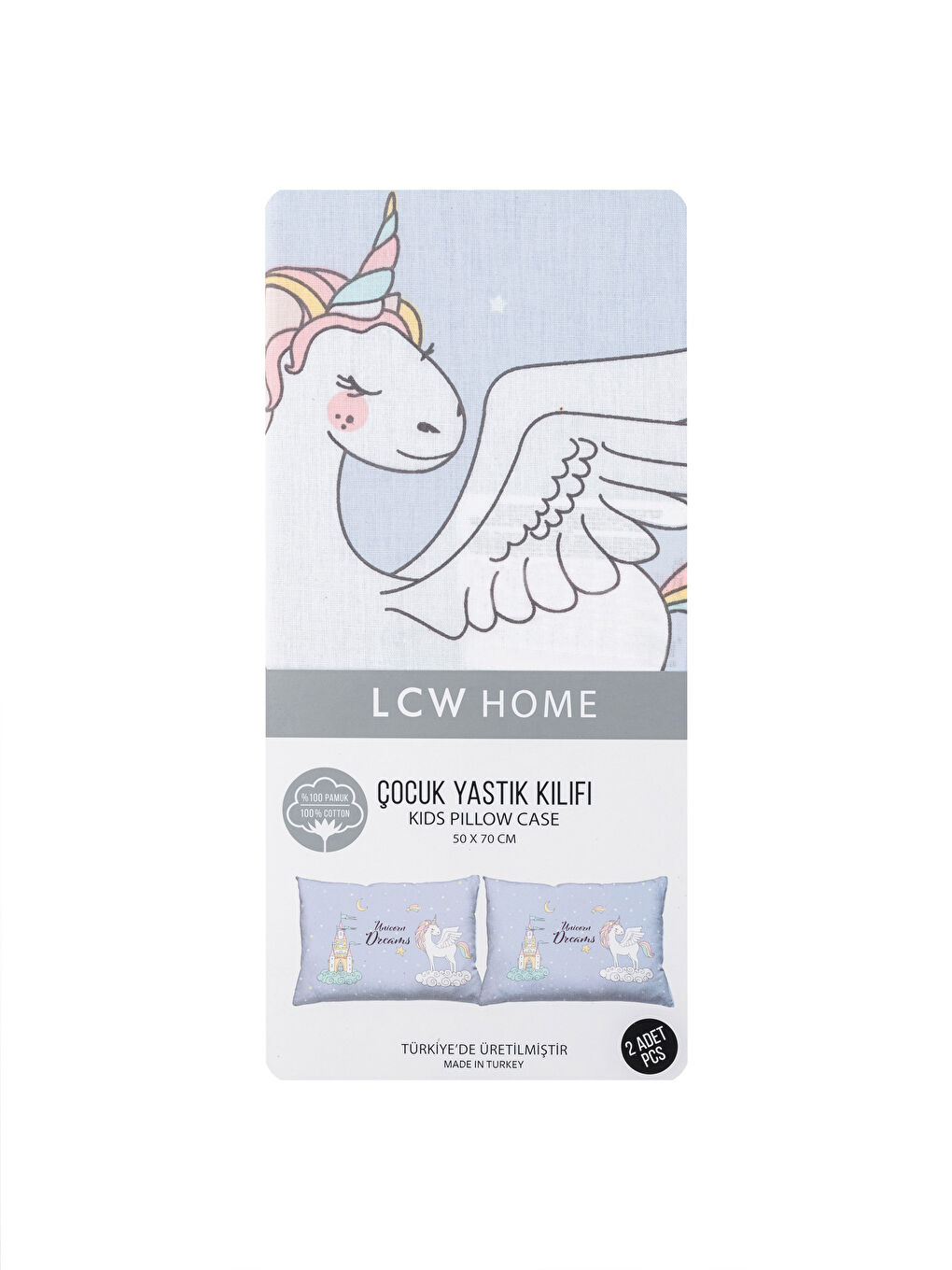 غطاء وسادة أطفال منسوج مطبوع 50x70 سم-3